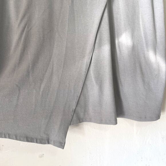 VINCE NWT Overlap Cotton Tencel Pull Over Midi Skirt in Fog Size XXL - Picture 7 of 11